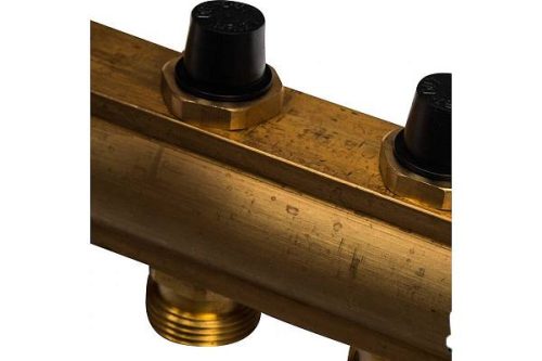 Фото Коллекторная группа WATTS HKV - 1"ВР/ВР на 9 контуров 3/4"EK (с вентилями, латунь) Коллекторная группа WATTS HKV - 1"ВР/ВР на 9 контуров 3/4"EK (с вентилями, латунь)