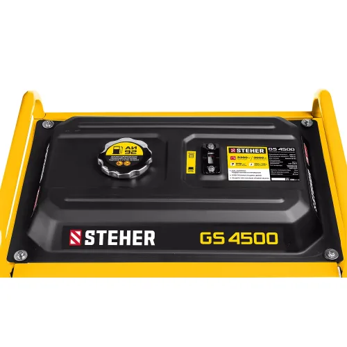 STEHER 3/3,3 кВт, однофазный, синхронный, щеточный, бензиновый генератор GS-4500