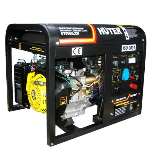 Бензиновый сварочный генератор Huter DY6500LXW