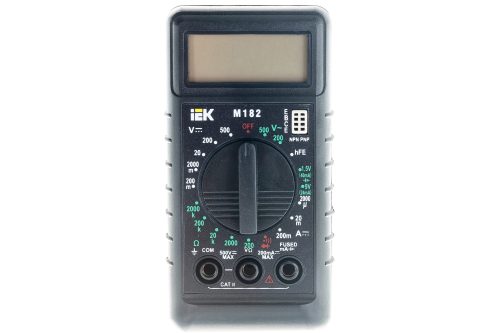 Фото Цифровой мультиметр IEK Compact M182 299590 Цифровой мультиметр IEK Compact M182 299590