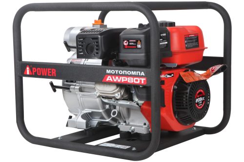 Бензиновая мотопомпа для грязной воды A-iPower AWP80Т
