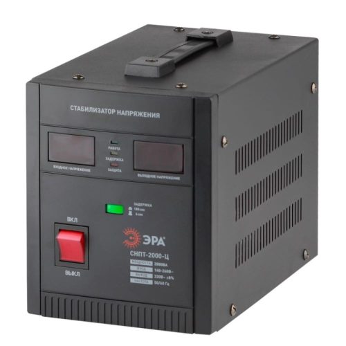 Переносной стабилизатор напряжения ЭРА СНПТ-2000-Ц Б0020160