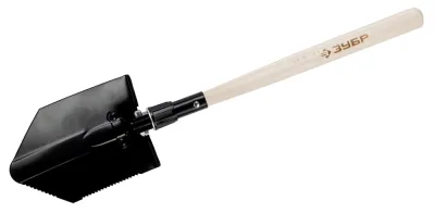 ЗУБР 210х145х620/425 мм, деревянный черенок, лопата туристическая складная САПЕР 4-39543_z01