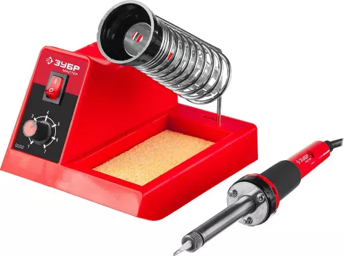 ЗУБР 100-450°C, 48 Вт, паяльная станция аналоговая 55332