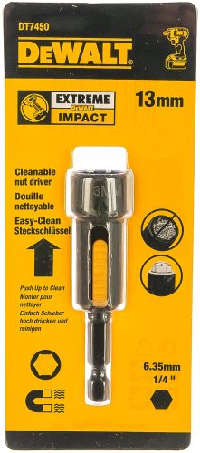 Торцевой ключ магнитный 13 мм, DEWALT IMPACT Easy Clean DT7450