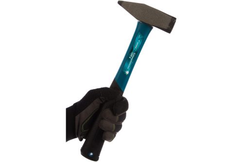 Молоток слесарный, 1000 г, квадратный боек, фибергласовая обрезиненная рукоятка Gross