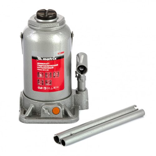 Фото Домкрат гидравлический бутылочный, 20 т, h подъема 244-449 мм Matrix Домкрат гидравлический бутылочный, 20 т, h подъема 244-449 мм Matrix
