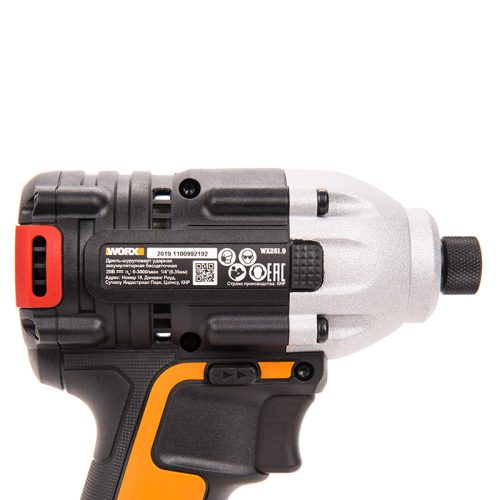 Фото Винтоверт ударный бесщеточный аккумуляторный WORX WX261 Винтоверт ударный бесщеточный аккумуляторный WORX WX261