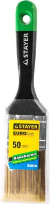 STAYER 50 мм, 2", щетина искусственная, деревянная ручка, кисть плоская KANEKARON-EURO 0106-050