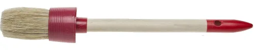 STAYER 45 мм, щетина натуральная, деревянная ручка, кисть малярная круглая 0141-45