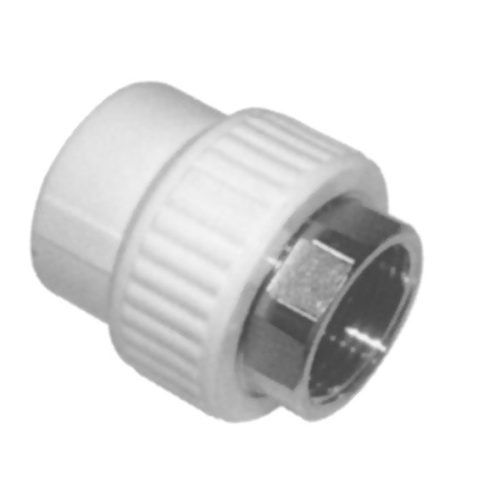 Фото Переход на внутреннюю резьбу под ключ KALDE - 90 x 3" (для полипропиленовых труб, цвет белый) Переход на внутреннюю резьбу под ключ KALDE - 90 x 3" (для полипропиленовых труб, цвет белый)