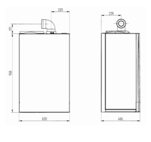Газовый котел BAXI NUVOLA-3 Comfort HT 330 28 кВт двухконтурный