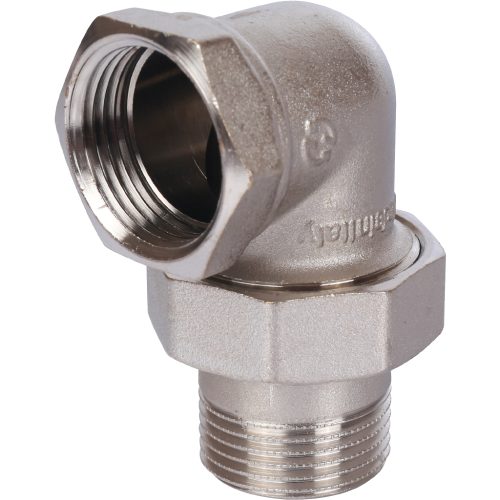 SFT-0059-000001 STOUT Разъемное угловое  соединение "американка" ВН, никелированное 1"