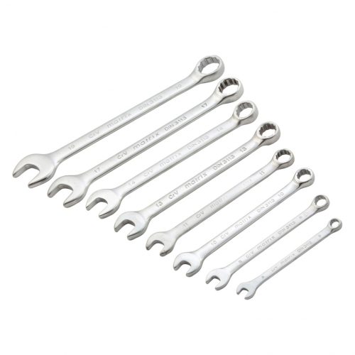 Фото Набор ключей комбинированных, 6-19 мм, 8 шт, CrV, матовый хром Matrix Набор ключей комбинированных, 6-19 мм, 8 шт, CrV, матовый хром Matrix