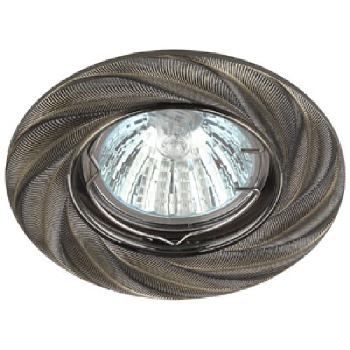 Светильник ЭРА KL62 SB литой MR16,12V/220V, 50W бронза Б0021509