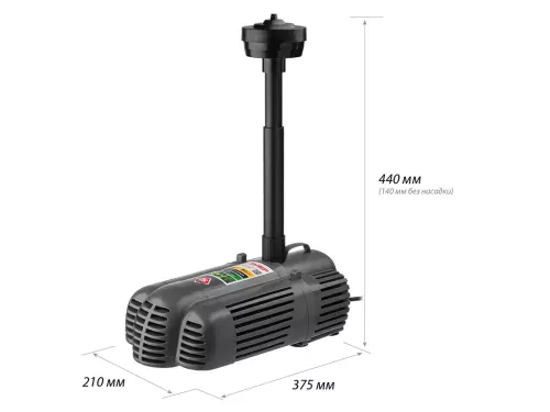ЗУБР 85 Вт, 50 л/мин, насос фонтанный ЗНФГ-50-3.4