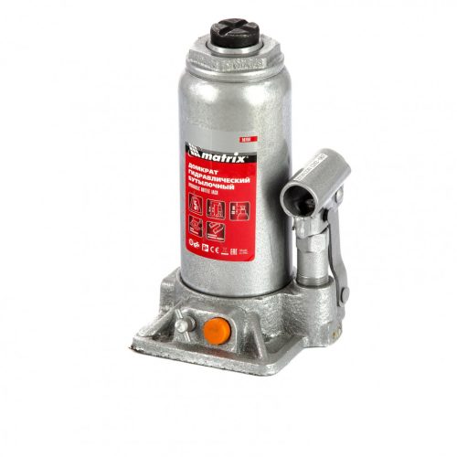 Фото Домкрат гидравлический бутылочный, 5 т, h подъема 197-382 мм Matrix Домкрат гидравлический бутылочный, 5 т, h подъема 197-382 мм Matrix