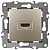 Розетка ЭРА 12-3114-04 HDMI, IP20, 12, шампань Б0027484