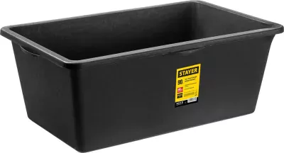 STAYER 90 л, 30x52x77 см, пластмассовый, трапециевидный, таз строительный 06099-90_z01