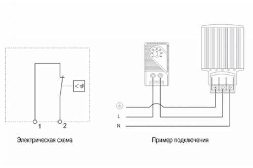 Термостат IEK NC от 0 до +60 C YCE-TNC-00-60