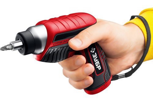 ЗУБР 3.6 В, в коробке с 10 битами, с насадкой штопором, отвертка аккумуляторная ViX ЗО-Е-3.6 ЛиМ1