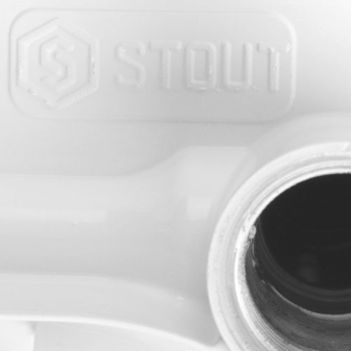 SRB-0310-050009 STOUT Space 500 9 секций радиатор биметаллический боковое подключение RAL9016