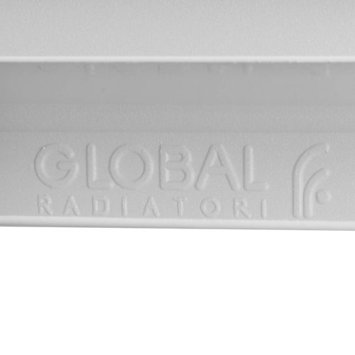 Global ISEO 500 12 секций радиатор алюминиевый боковое подключение (белый RAL 9010)