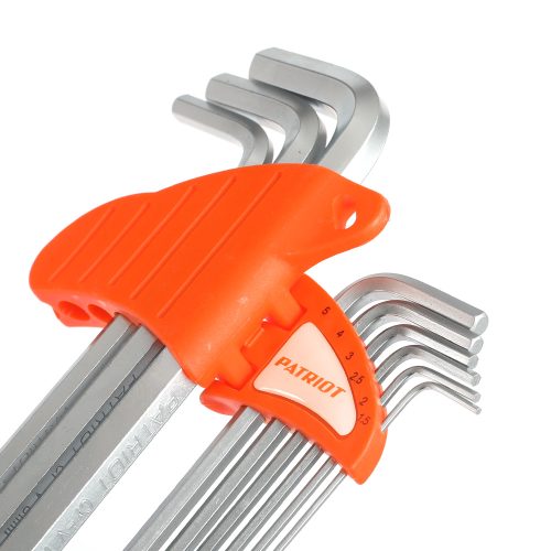 Фото Набор ключей PATRIOT SKH-9EL, шестигранные с шаром, экстра длинные, 1,5-10мм, CRV, 9 шт Набор ключей PATRIOT SKH-9EL, шестигранные с шаром, экстра длинные, 1,5-10мм, CRV, 9 шт