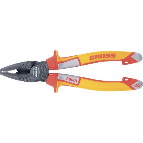 Фото Плоскогубцы комбинированные, диэлектрические трехкомпонентные рукоятки до 1000 В, 180 мм Gross Плоскогубцы комбинированные, диэлектрические трехкомпонентные рукоятки до 1000 В, 180 мм Gross