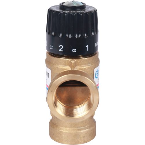 SVM-0110-166020 STOUT Термостатический смесительный клапан для систем отопления и ГВС 3/4"  ВР   35-60°С KV 1,6