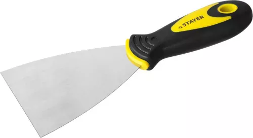 STAYER 80 мм, нержавеющее полотно, двухкомпонентная рукоятка, шпатель 10041-08