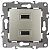 Зарядное устройство USB ЭРА 12-4110-04 230В/5В-2100мА, IP20, шампань Б0027494