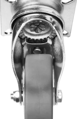 ЗУБР 75 мм, 60 кг, колесо поворотное c тормозом 30946-75-B Профессионал