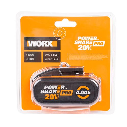 Аккумулятор WORX WA3014 20В 4,0 Ач