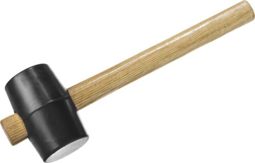 ЗУБР 230 г, киянка резиновая черная с деревянной ручкой 2050-40_z01