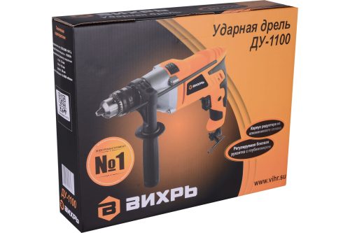 Фото Ударная дрель ВИХРЬ ДУ-1100 Ударная дрель ВИХРЬ ДУ-1100