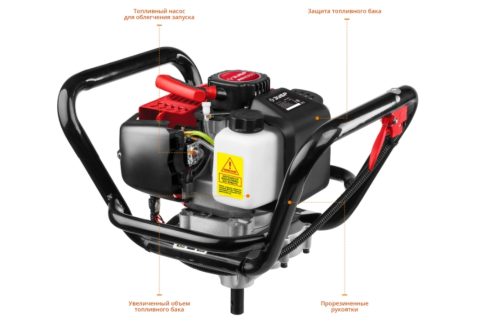 Мотобур ЗУБР МБ1-200 Н 2.5 л.с.