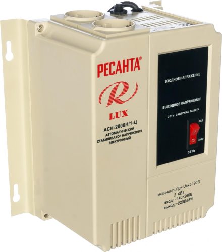 Стабилизатор напряжения Ресанта АСН 2000 Н/1-Ц Lux
