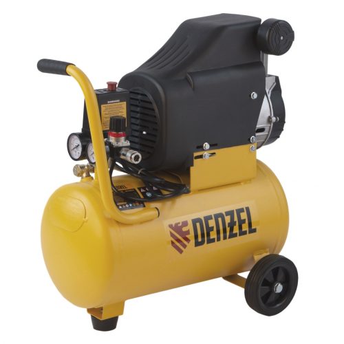Фото Компрессор воздушный DLC1300/24 безмасляный 1.3 кВт, 24 литра, 206 л/мин Denzel Компрессор воздушный DLC1300/24 безмасляный 1.3 кВт, 24 литра, 206 л/мин Denzel