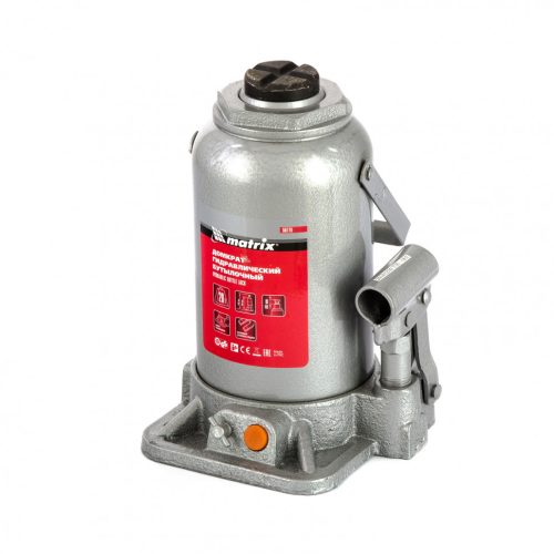 Фото Домкрат гидравлический бутылочный, 20 т, h подъема 244-449 мм Matrix Домкрат гидравлический бутылочный, 20 т, h подъема 244-449 мм Matrix