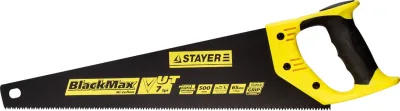 STAYER 7 TPI, 500 мм, ножовка по дереву BlackMAX 2-15081-50