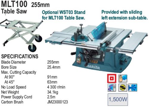 Настольная пила Makita MLT100