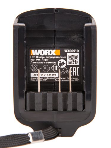 Фонарь аккумуляторный WORX WX027.9, без АКБ и ЗУ