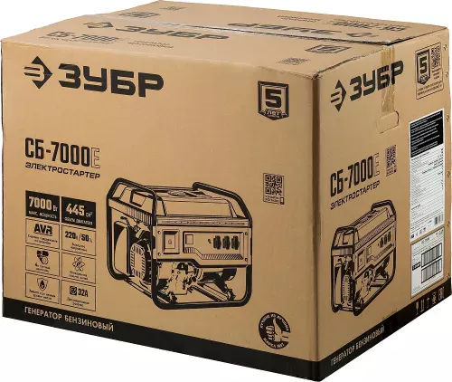 Фото Бензиновый генератор ЗУБР СБ-7000Е Мастер Бензиновый генератор ЗУБР СБ-7000Е Мастер