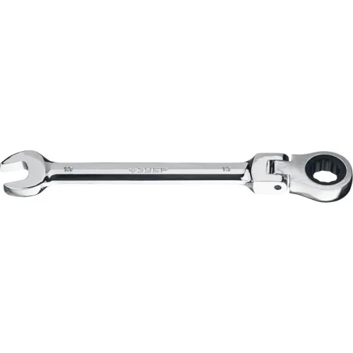ЗУБР 13 мм, комбинированный гаечный ключ трещоточный шарнирный 27101-13