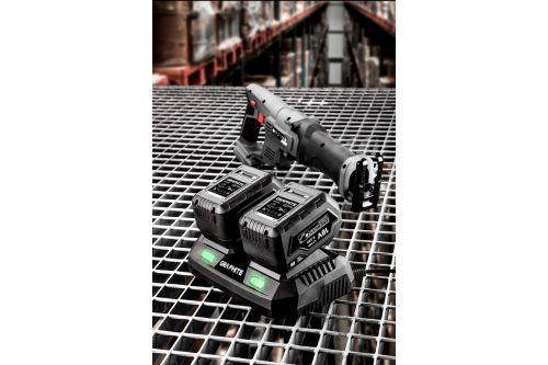 Зарядное устройство двойное для батарей GRAPHITE Energy+ 58G085