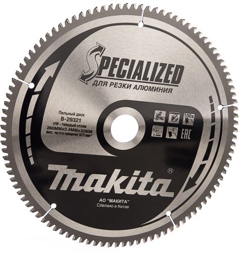 Пильный диск 260x30 Al Makita B-29321