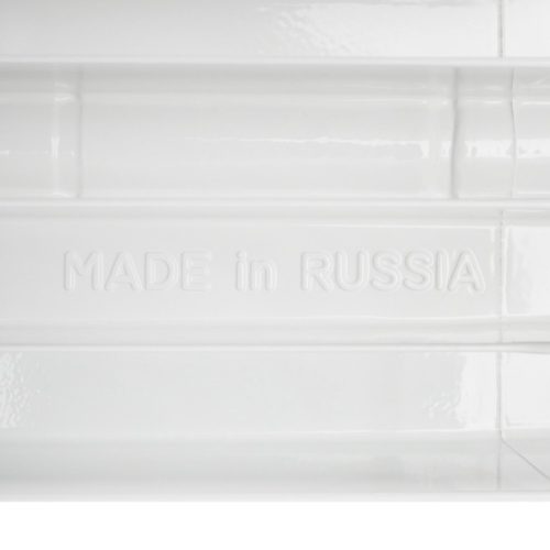 SRB-0310-050004 STOUT Space 500 4 секции радиатор биметаллический боковое подключение RAL9016