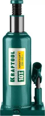 KRAFTOOL 10 т, 230-456 мм, домкрат гидравлический бутылочный сварной Kraft-Lift 43462-10_z01
