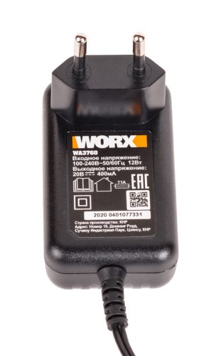 Фото Зарядное устройство WORX WA3760 20В, 0,4A Зарядное устройство WORX WA3760 20В, 0,4A